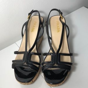 Prada wedge heels